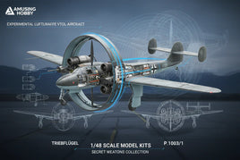 1/48 scale Luftwaffe VTOL aircraft model kit Triebflügel by Amusing Hobby, MPM Hobbies