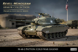 Revell-Monogram 1/35 scale M48 Patton US Army tank model, Armor Collection, Cold War military diorama