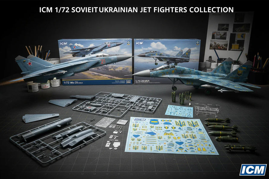 In Stock 1/72 ICM Jet Aircraft
