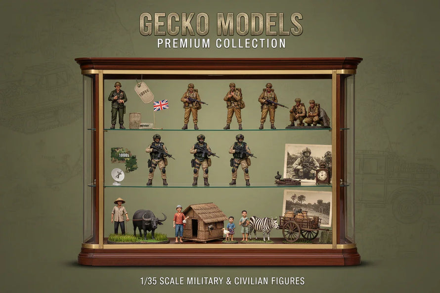 In Stock 1/35 Gecko Scale Model Figures