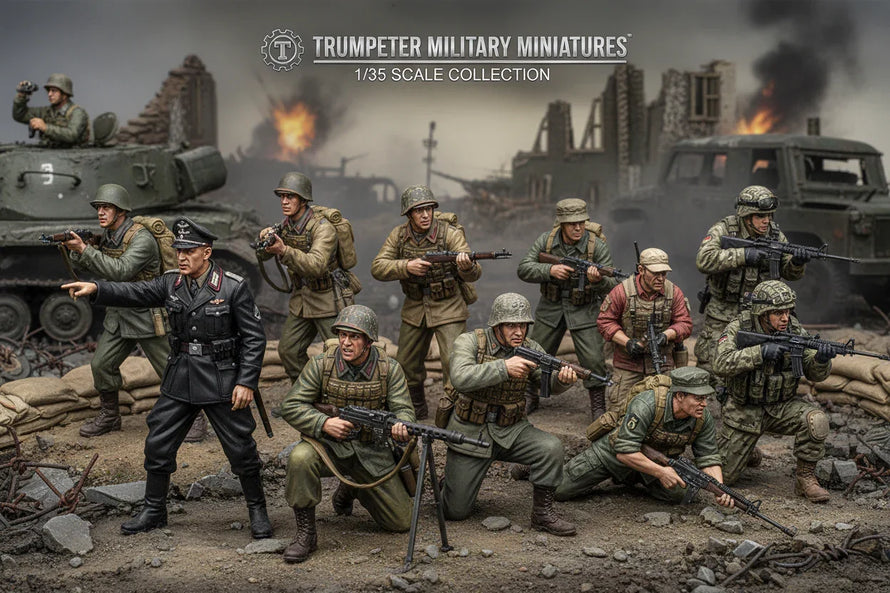In Stock 1/35 Trumpeter Scale Model Figures