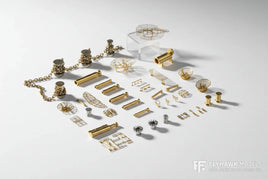 Flyhawk Models 1/700 scale brass naval accessories set for ship model building, MPM Hobbies