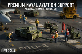 1/48 scale premium naval aviation support diorama with vehicles and crew figures from MPM Hobbies