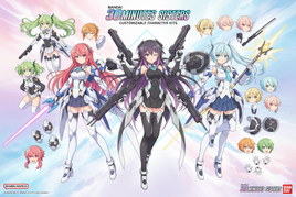 Bandai 30 Minutes Sisters collection featuring customizable anime character kits with interchangeable hairstyles, expressions, and colorful outfits