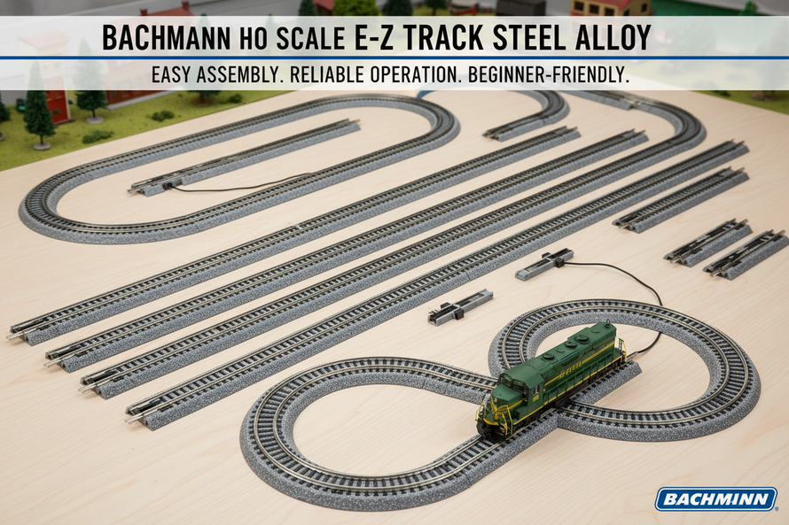 In Stock HO Scale Bachmann E-Z Track Steel Alloy