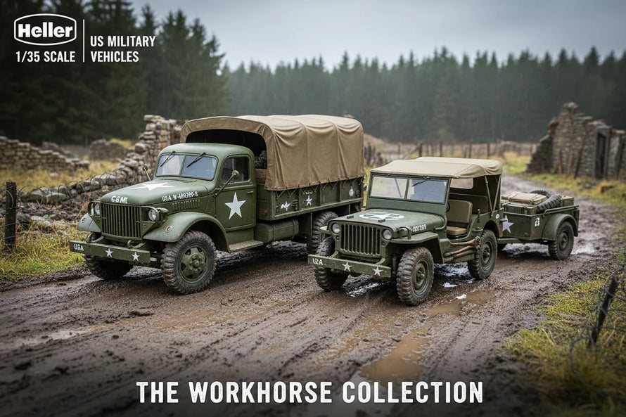 In Stock 1/35 Heller Military Vehicles