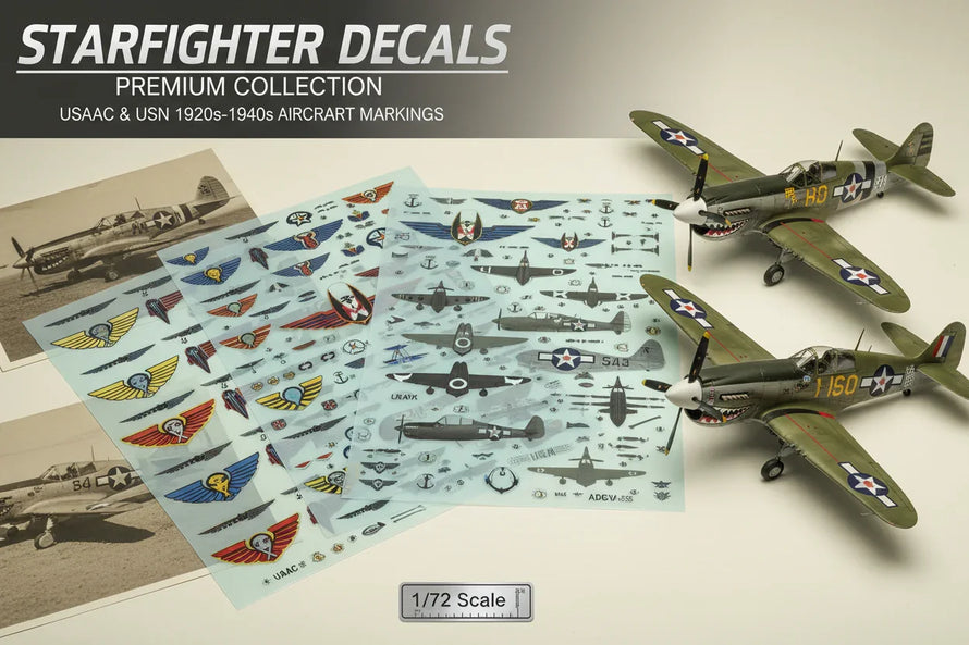 In Stock 1/72 Starfighter Decals Aftermarket Parts