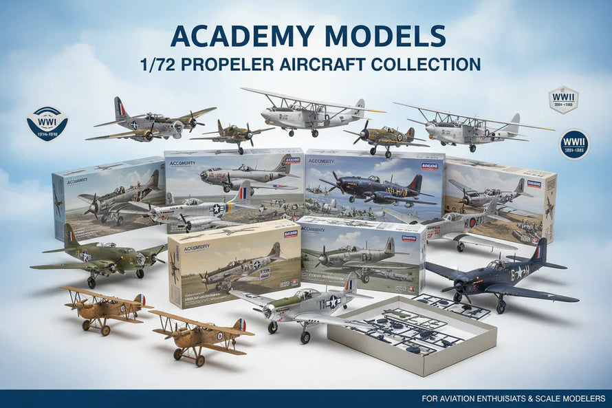 In Stock 1/72 Academy Models Prop Aircraft
