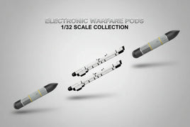 1/32 scale model electronic warfare pods from MPM Hobbies, displayed on light background