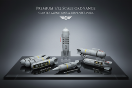 Premium 1/32 scale cluster munitions and dispenser pods model set from MPM Hobbies