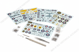 1/32 scale Gold Medal Models TBD-1 Devastator decal sheets with authentic US Navy carrier markings for early war and wartime variants including squadron insignia and stencils on white background