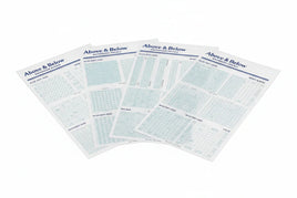 Above & Below waterslide decal sheets for scale models, MPM Hobbies model accessories.