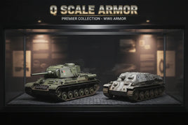 Q Scale Armor WWII tank models display, MPM Hobbies premier 3D printed collection