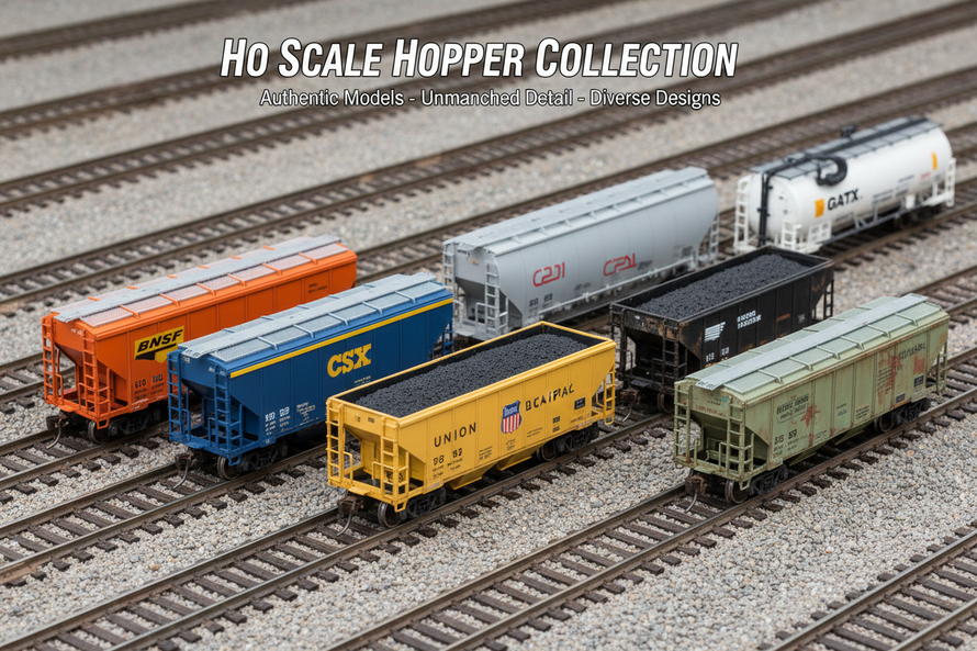 In Stock HO Scale Hopper Car