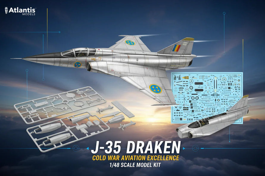 In Stock 1/48 Atlantis Models Jet Aircraft