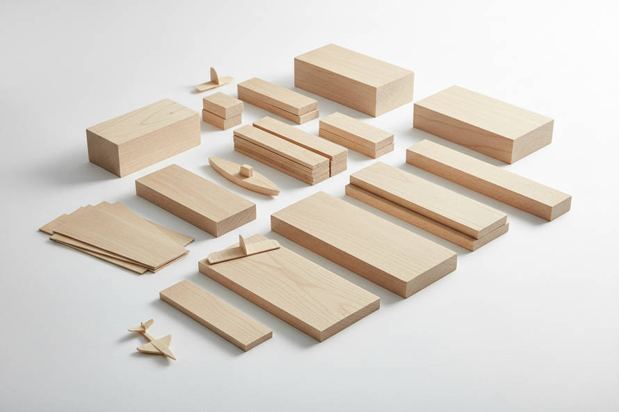 Herramientas y suministros para pasatiempos, madera artesanal, balsa