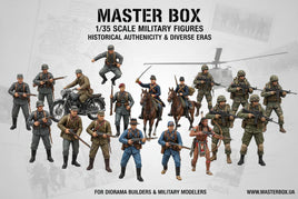 Master Box 1/35 scale military figures, historical model soldiers for diorama builders at MPM Hobbies