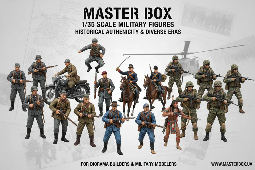 In Stock 1/35 Master Box Scale Model Figures