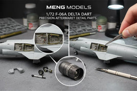Model of 1/72 F-106A Delta Dart with precision aftermarket detail parts, MPM Hobbies