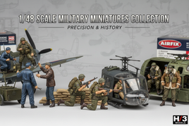 1/48 scale military miniatures, including soldiers, helicopter, airplane, at MPM Hobbies