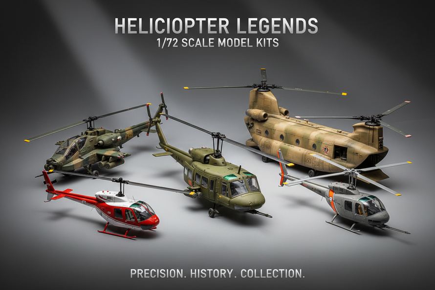 In Stock 1/72 Scale Model Helo Aircraft