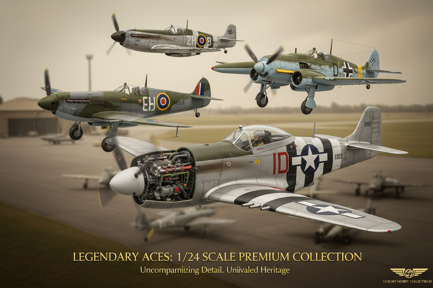 Kits de aviones modelo a escala 1:24