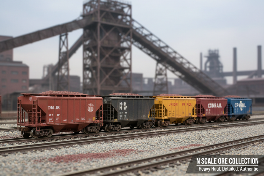 In Stock N Scale Ore Car