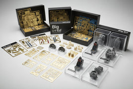 Eduard Big Ed model kits with photo-etched metal parts, resin accessories, cockpit details, and scale model components on display, available at MPM Hobbies.