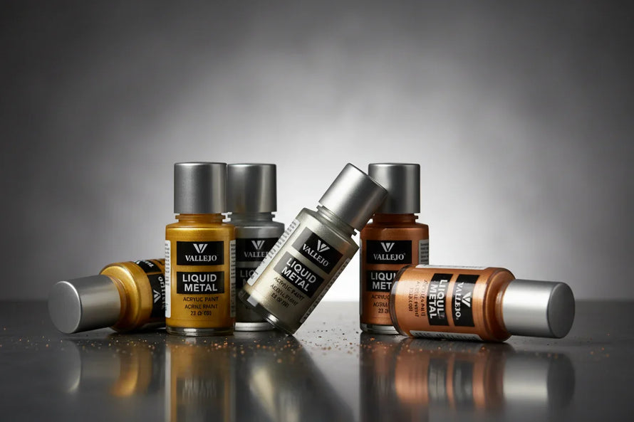 In Stock Vallejo Liquid Metals