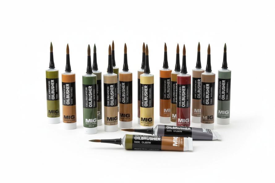 In Stock Mig AMMO Oilbrushers