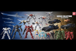 Bandai model kits including Gundam figures, anime characters, ships, and cars, featured by MPM Hobbies.