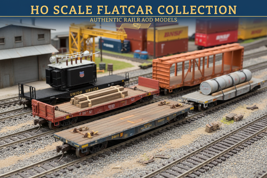In Stock HO Scale Flatcar