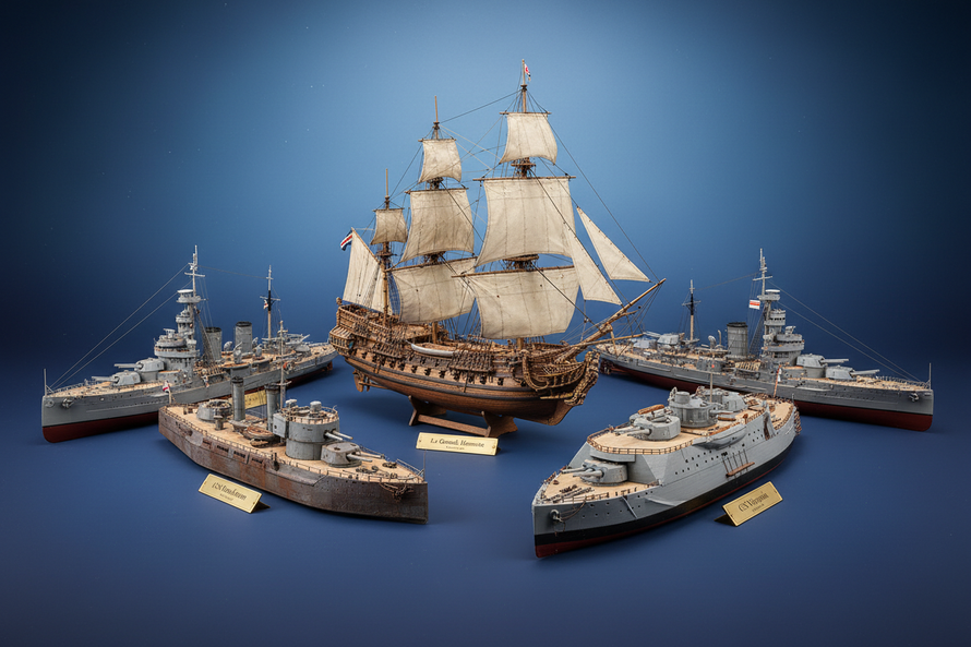 1/145 to 1/199 Scale Model Ships