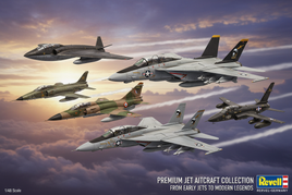 1/48 Revell-Germany jets: Top Gun F-14 Tomcat, F/A-18 Super Hornet, Mirage 2000C & F-86D in formation