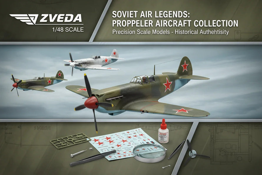 In Stock 1/48 Zvezda Prop Aircraft