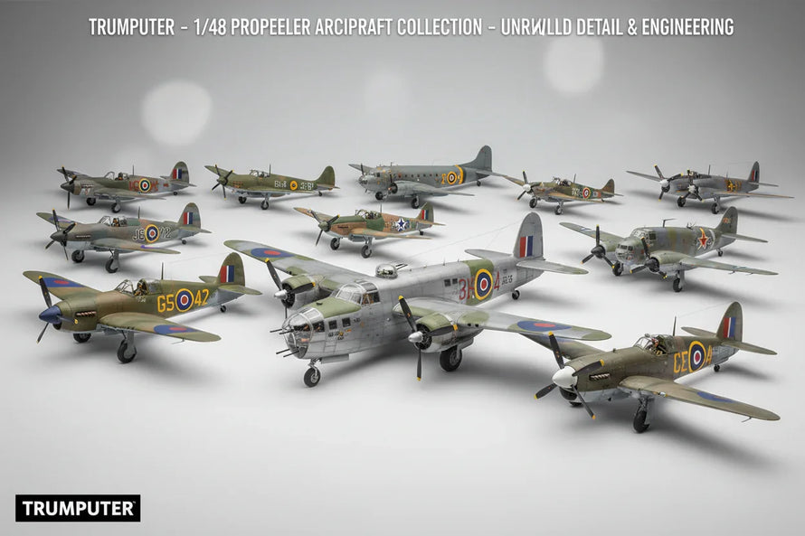 In Stock 1/48 Trumpeter Prop Aircraft