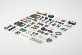 1/32 scale Tena Controls aircraft lighting kits with LED systems, circuit boards, wiring harnesses and electronic components for model aircraft illumination on white background