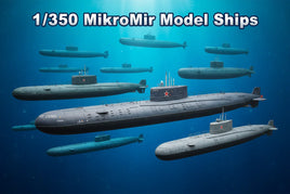1/350 MikroMir model submarines underwater, MPM Hobbies model ship collection