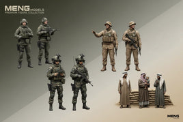Meng Models military figure collection with modern soldiers and civilians, MPM Hobbies product