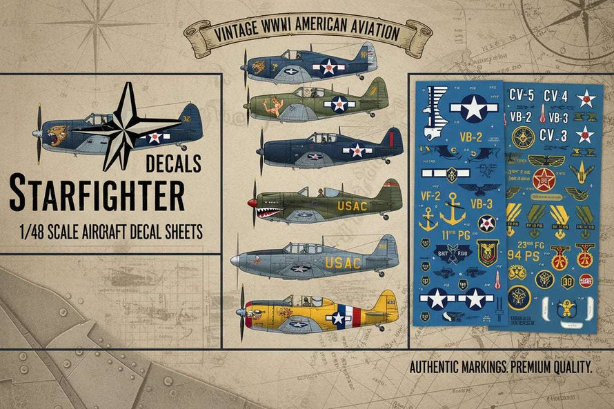 1/48 Starfighter Decals Aftermarket Parts