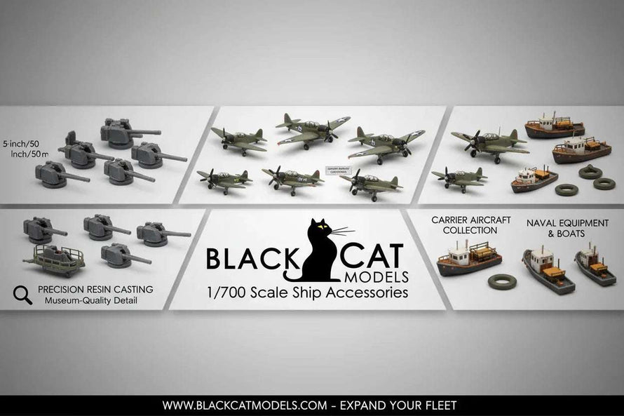 1/700 Black Cat Ship Accessories