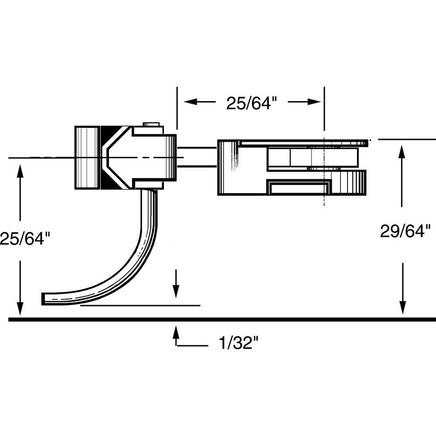 36 HO Scale 30-Series Plastic Couplers with Gearboxes - Long (25/64") Centerset Shank