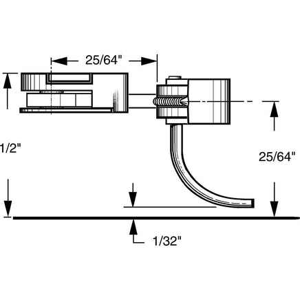 36 HO Scale 30-Series Plastic Couplers with Gearboxes - Long (25/64") Centerset Shank