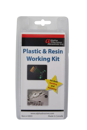 Alpha Abrasives Plastic & Resin Detail Finishing Kit - #0003