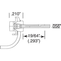 119 HO Scale SE Shelf Whisker® Metal Couplers with Gearboxes - Medium (9/32") Centerset Shank