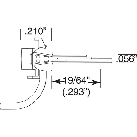 119 HO Scale SE Shelf Whisker® Metal Couplers with Gearboxes - Medium (9/32") Centerset Shank