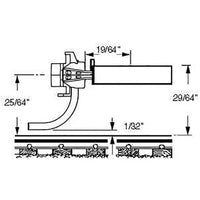 119 HO Scale SE Shelf Whisker® Metal Couplers with Gearboxes - Medium (9/32") Centerset Shank