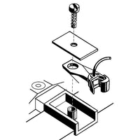 120 HO Scale SBE Bottom Shelf Whisker® Metal Couplers with Gearboxes - Medium (9/32") Centerset Shank