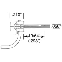 120 HO Scale SBE Bottom Shelf Whisker® Metal Couplers with Gearboxes - Medium (9/32") Centerset Shank