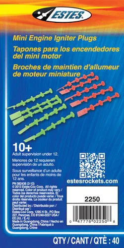 Estes Rockets Plugs for Mini Engines (20 pack) - MPM Hobbies
